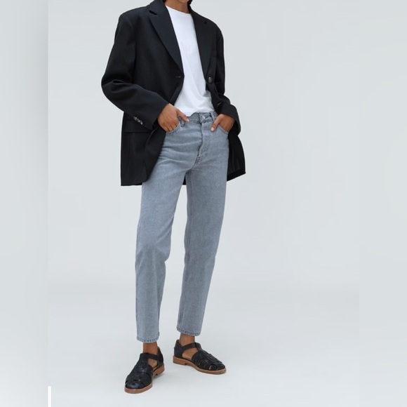 Everlane gray the90’s cheeky organic cotton size 26 Straight Leg Jeans for Women - Picture 2 of 13